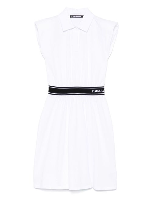 Karl Lagerfeld polo mini dress - White