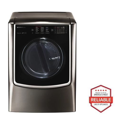 LG SIGNATURE Large Smart wi-fi Enabled Gas Dryer w/ TurboSteam™, Black Stainless Steel, 9.0 cu. ft.