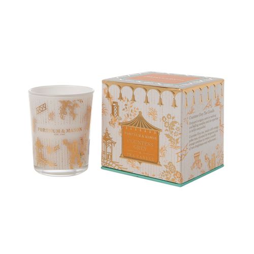 Countess Tea Votive Candle in Grey, 75g