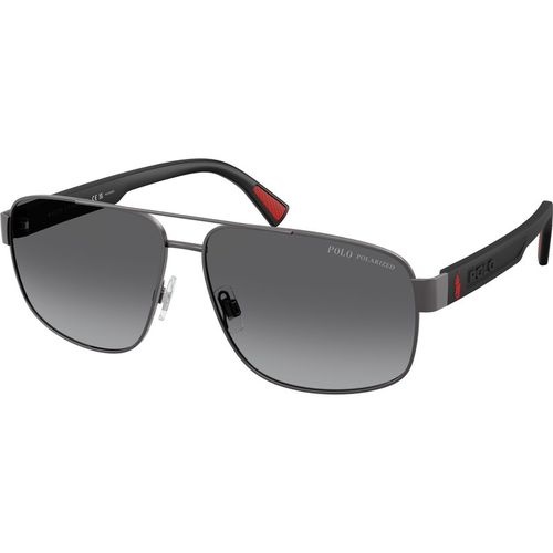 Polo Ralph Lauren Man Polo Ralph Lauren PH3165 9215T3 Sunglasses Metal Grey Grey Pilot Polarized Nuanced