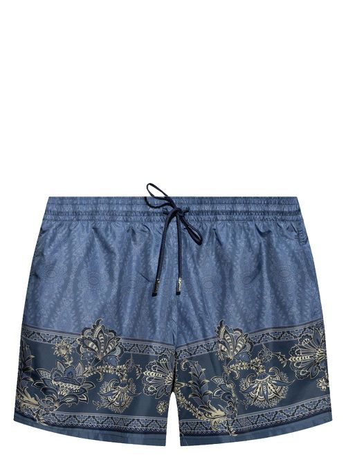 Printed swim shorts - Blue