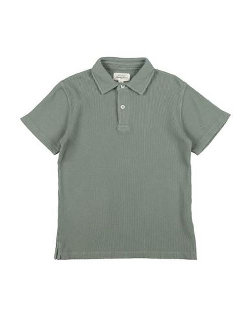 Kid Boy Polo shirt Sage green Size 10 Cotton