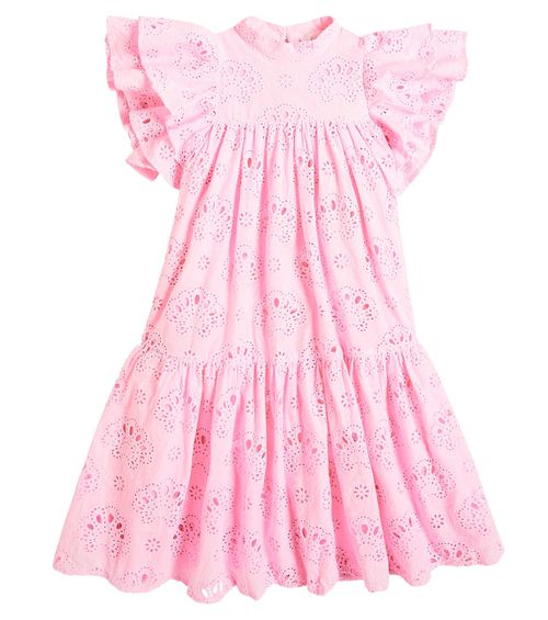 Petite Amalie Embroidered cotton dress