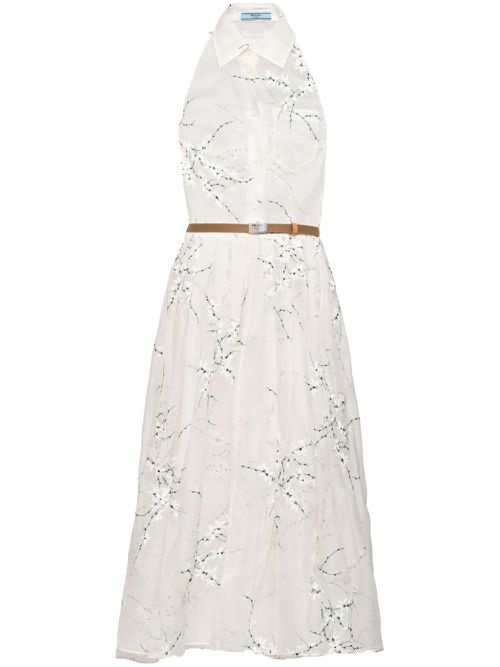 prada embroidered tulle dress PRADA FW 1999 GEM EMBELLISHED TULLE RUNWAY DRESS main image 0