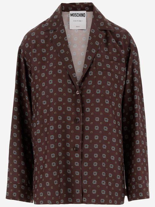 Silk Shirt With Graphic Pattern