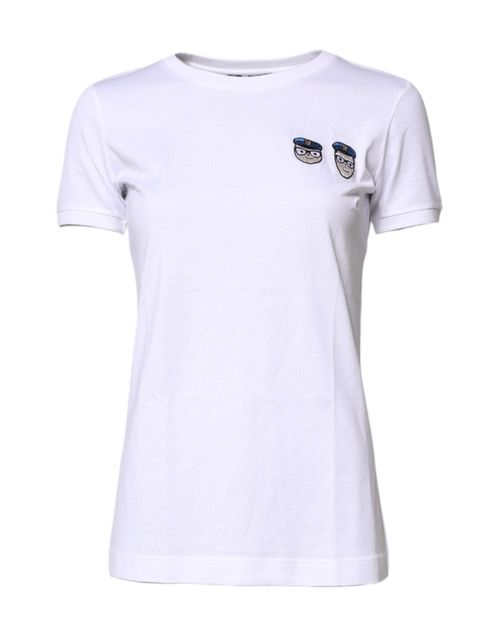 Logo-Patched Cotton T-Shirt — White