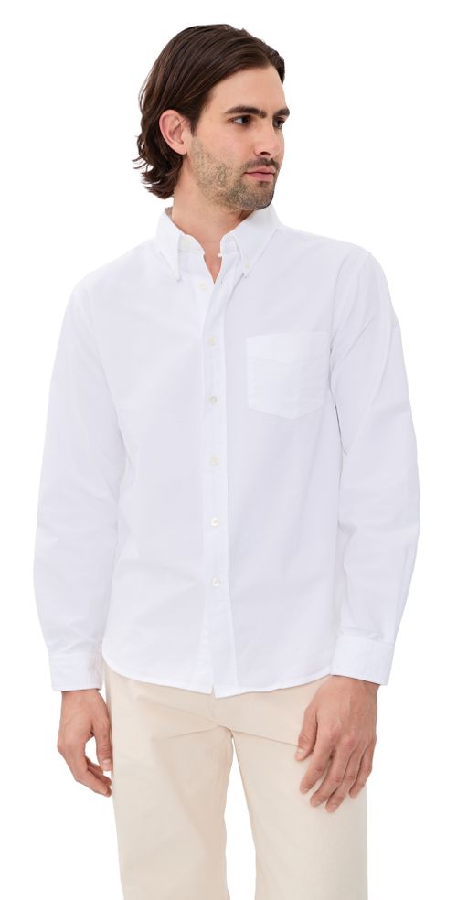 Beefy Cotton Oxford Shirt White