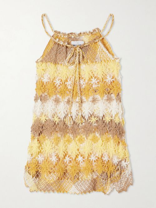 Eloisa Cotton Lace Coverup - Yellow