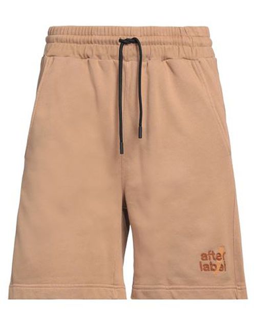 Afterlabel Man Shorts & Bermuda Shorts Camel Size M Cotton