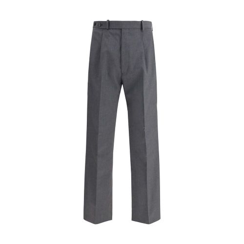 Wool Blend Trousers — Gray