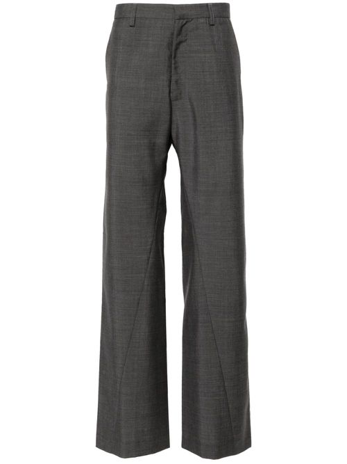 Benz straight tailored trousers - Grey