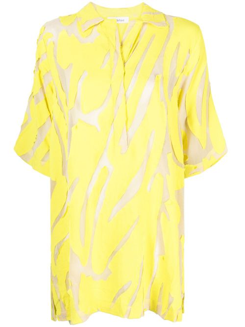 Lori drop-shoulder minidress - Yellow