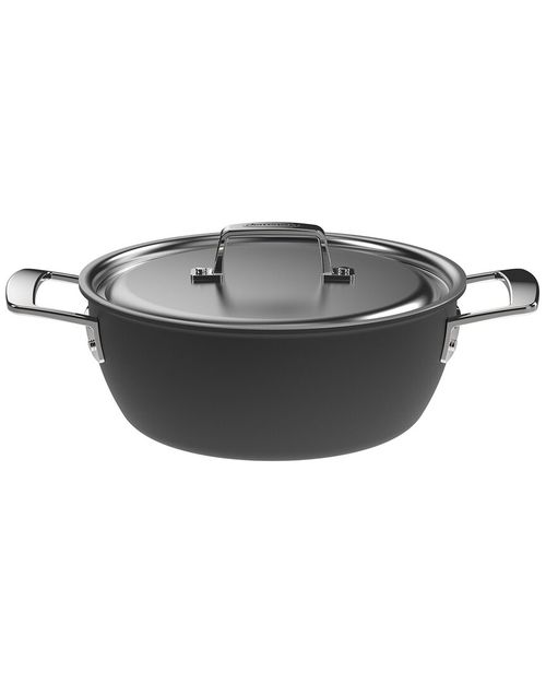 Demeyere Black 5 Stainless Steel with Ceramic 3.5qt Dutch Oven with Lid