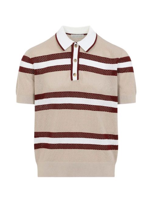Mercy Striped Polo Shirt In Viscose