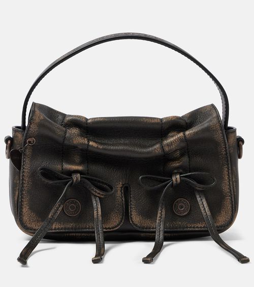 Acne Studios Micro bow-detail leather shoulder bag