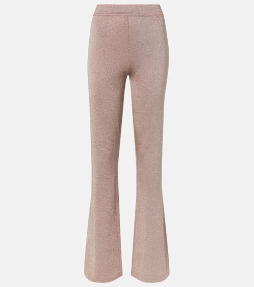 Lamé flared pants