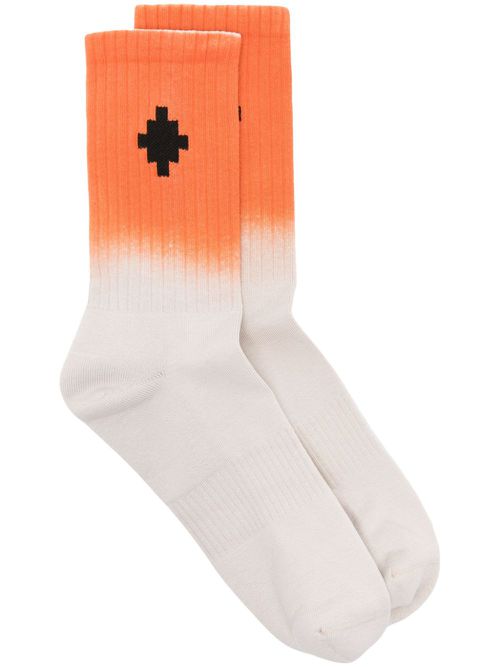 Cross-motif gradient socks - Neutrals
