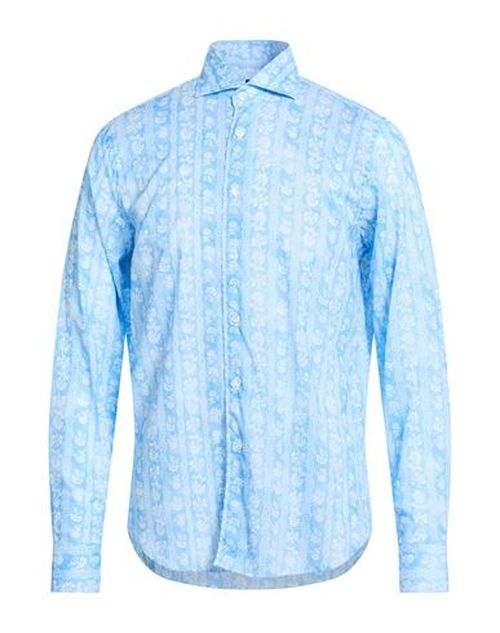 Man Shirt Light blue Size 16 ½ Cotton, Elastane