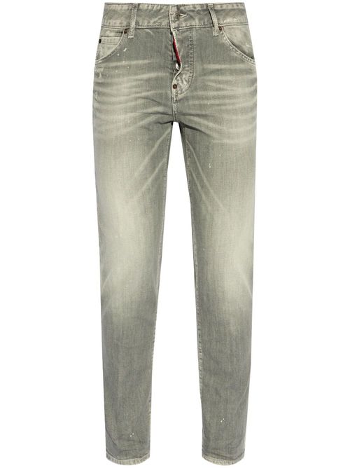 Logo patch jeans - Grey