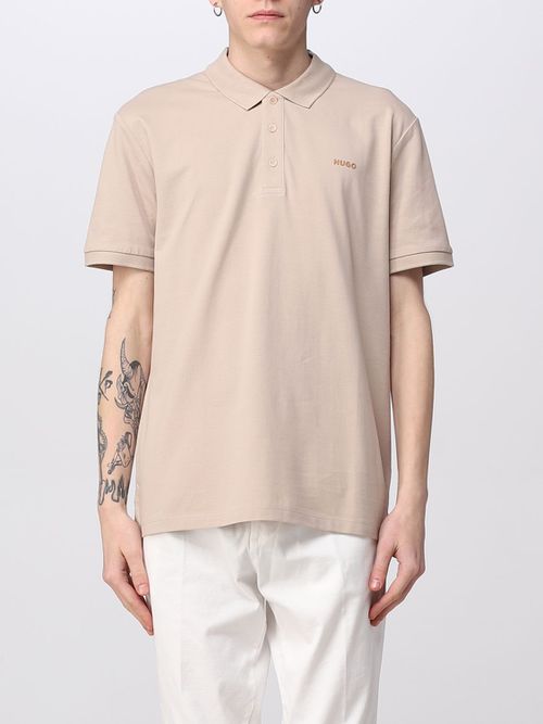 Polo Shirt Men color Beige