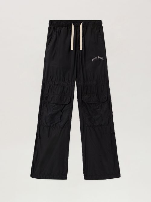 Curved Logo Draws Cargo Pants Man  Black Off White