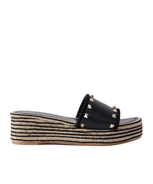 Platform espadrille slides