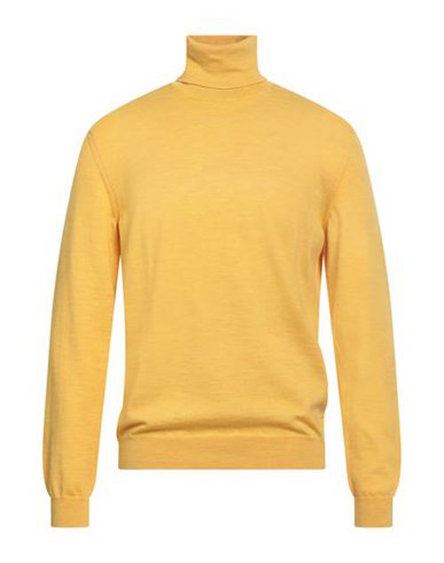 By Slowear Man Turtleneck Yellow Size 42 Virgin Wool