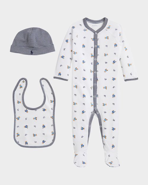 Boy's 3-Piece Polo Bear Gift Set