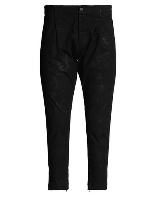 Man Pants Black Size 38 Cotton, Elastane