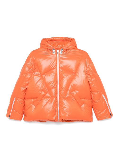 Hooded puffer jacket - Orange