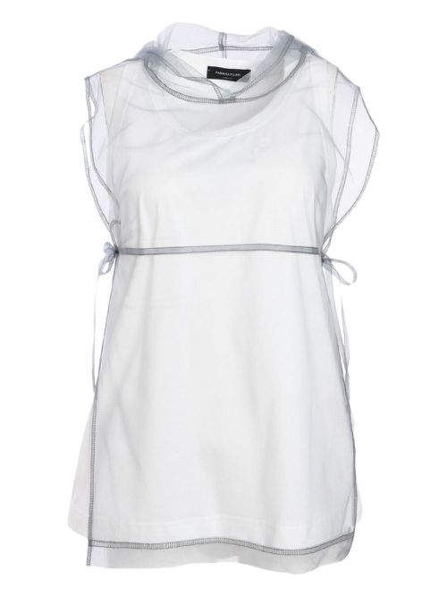 Fabiana Filippi layered tank top - Grey