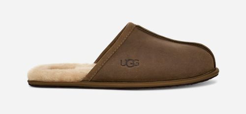 ® Men's Scuff Sheepskin Backless Slipper in Antilope