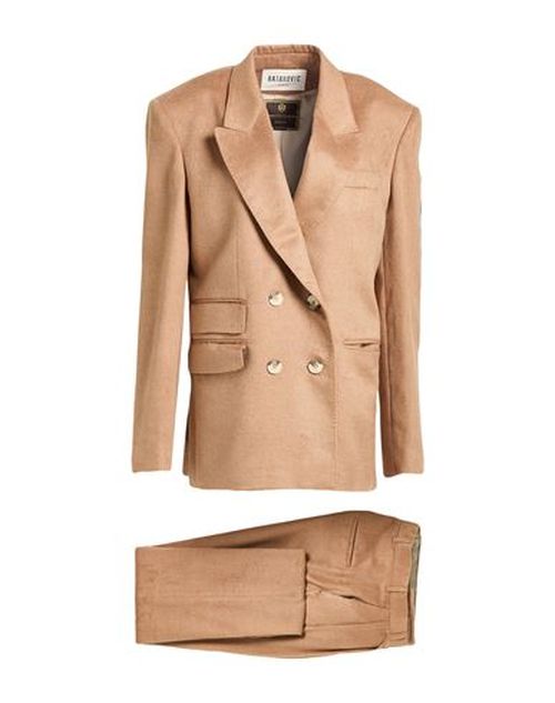 Woman Suit Camel Size M Silk