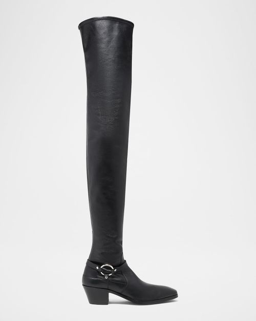 45MM Leather Over-The-Knee Boots