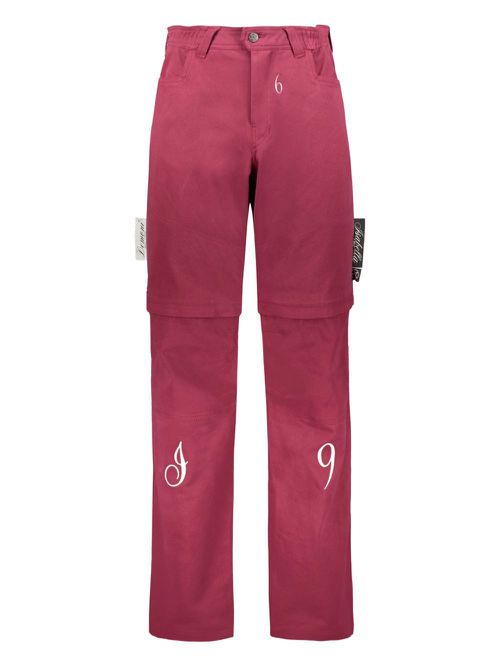 Isabella 1985 cotton trousers - Red