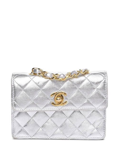 1990s Classic Flap mini shoulder bag - Silver