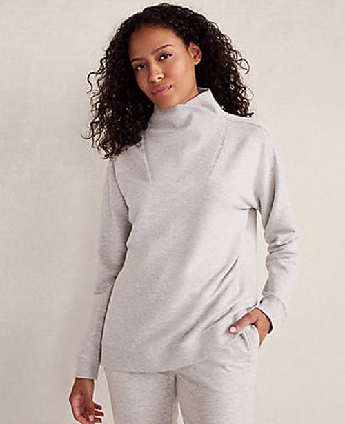 Ann Taylor Haven Well Within Fleece Crossover Sweatshirt