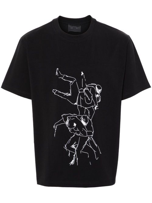 Shelter-printed T-shirt - Black