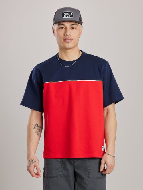 Men's Warren Y2K Stripe Tee in Nocturne by UNIONBAY, Nocturne