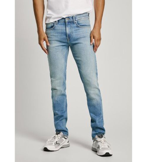 Pepe Jeans for man. PM207388PG1 Blue Slim Jeans (30/34), Casual, Cotton, Denim, Sustainable