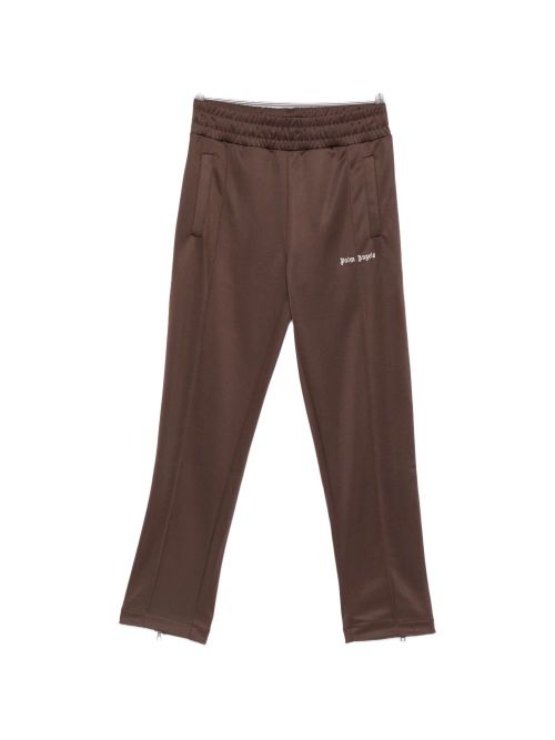 Logo-Print Joggers — Brown