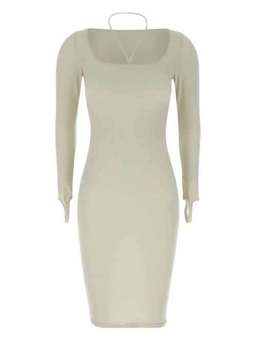 ANDREĀDAMO long sleeve dress - White