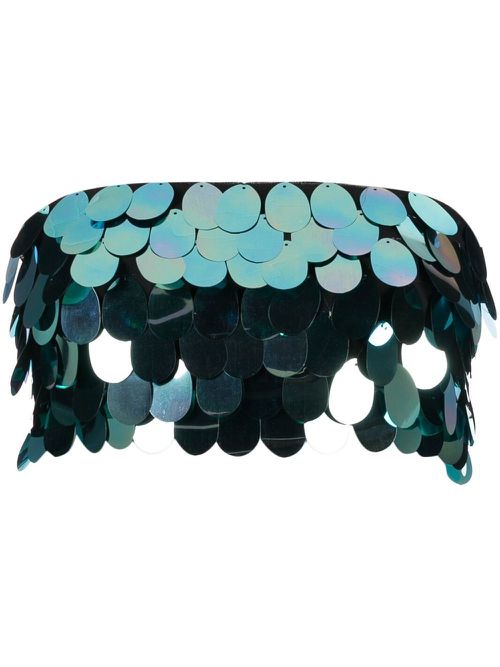 Paillette bandeau top - Blue