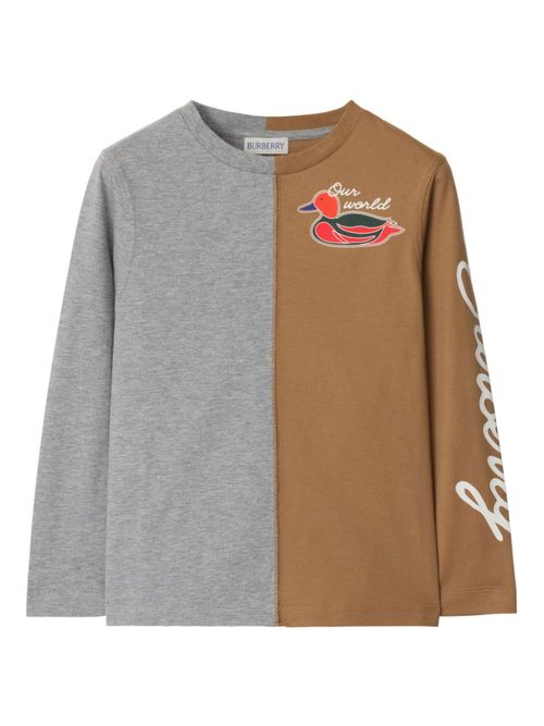 Duck Colourblock T-shirt - Brown
