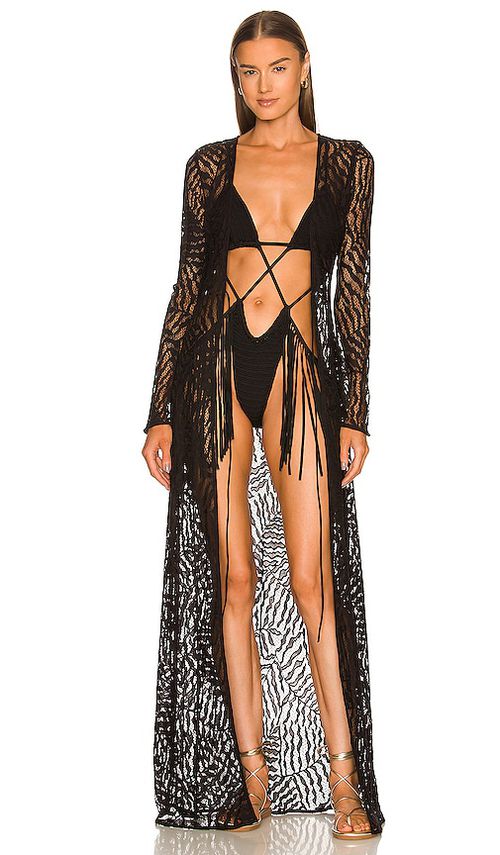 Michael Costello KLEID RYLAND in Black. Größe XL. Also in