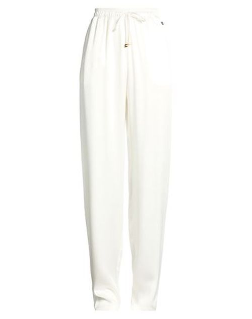 Woman Pants White Size 2 Acetate, Viscose
