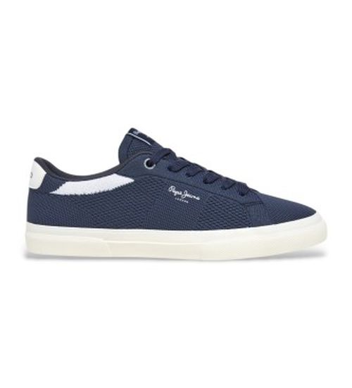 Pepe Jeans for man. PMS31072 Trainers Kenton Knit navy (43), Flat, Laces, Casual