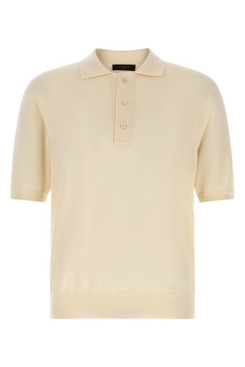 Cotton Knit Polo Shirt