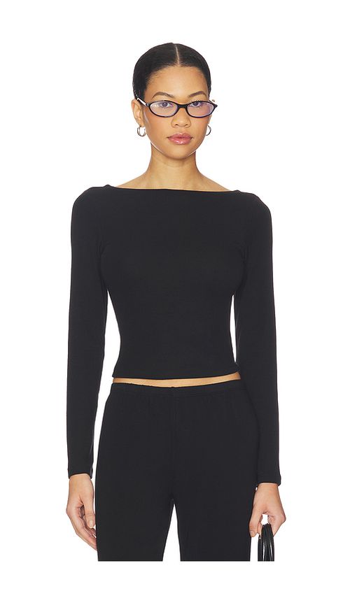 Artless x REVOLVE Lane Boatneck Top in Brown. - L also in XS