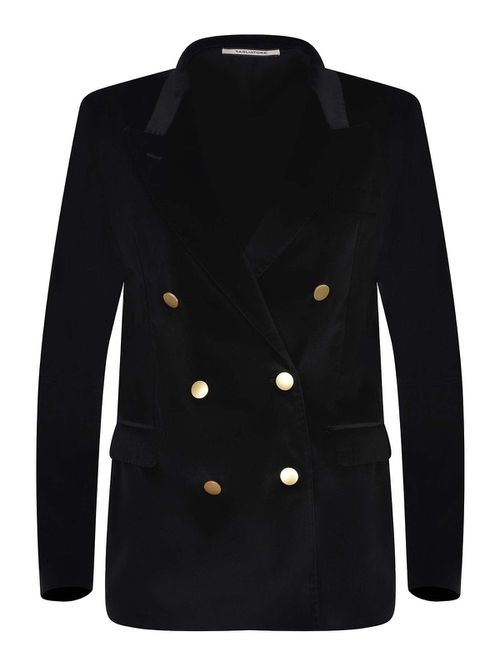 Double-Breasted Jacket In Cotton Blend